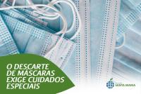 Descarte de máscaras exige cuidados especiais