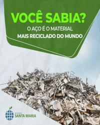 Você sabia que o aço é o material mais reciclado do mundo?