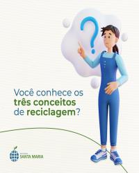 Você conheci os três conceitos de reciclagem?