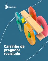 Carrinho de pregador reciclado